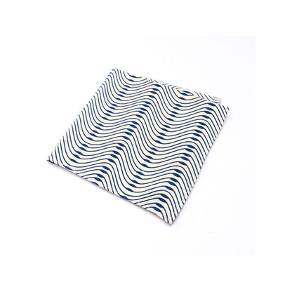 Bubber Blu Wave Pocket Square