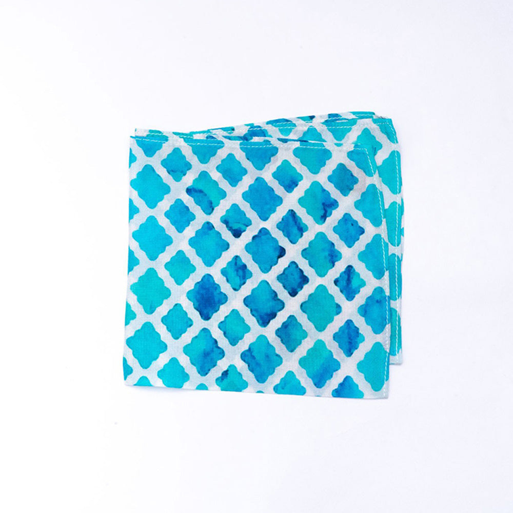 Bubber Blu Pacific Pocket Square