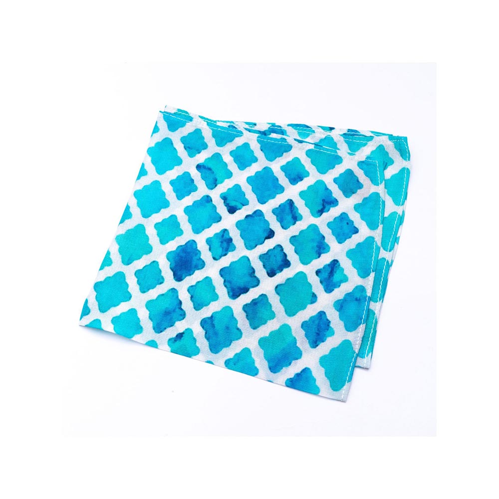 Bubber Blu Pacific Pocket Square