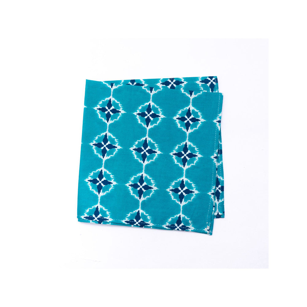 Bubber Blu Compass Pocket Square