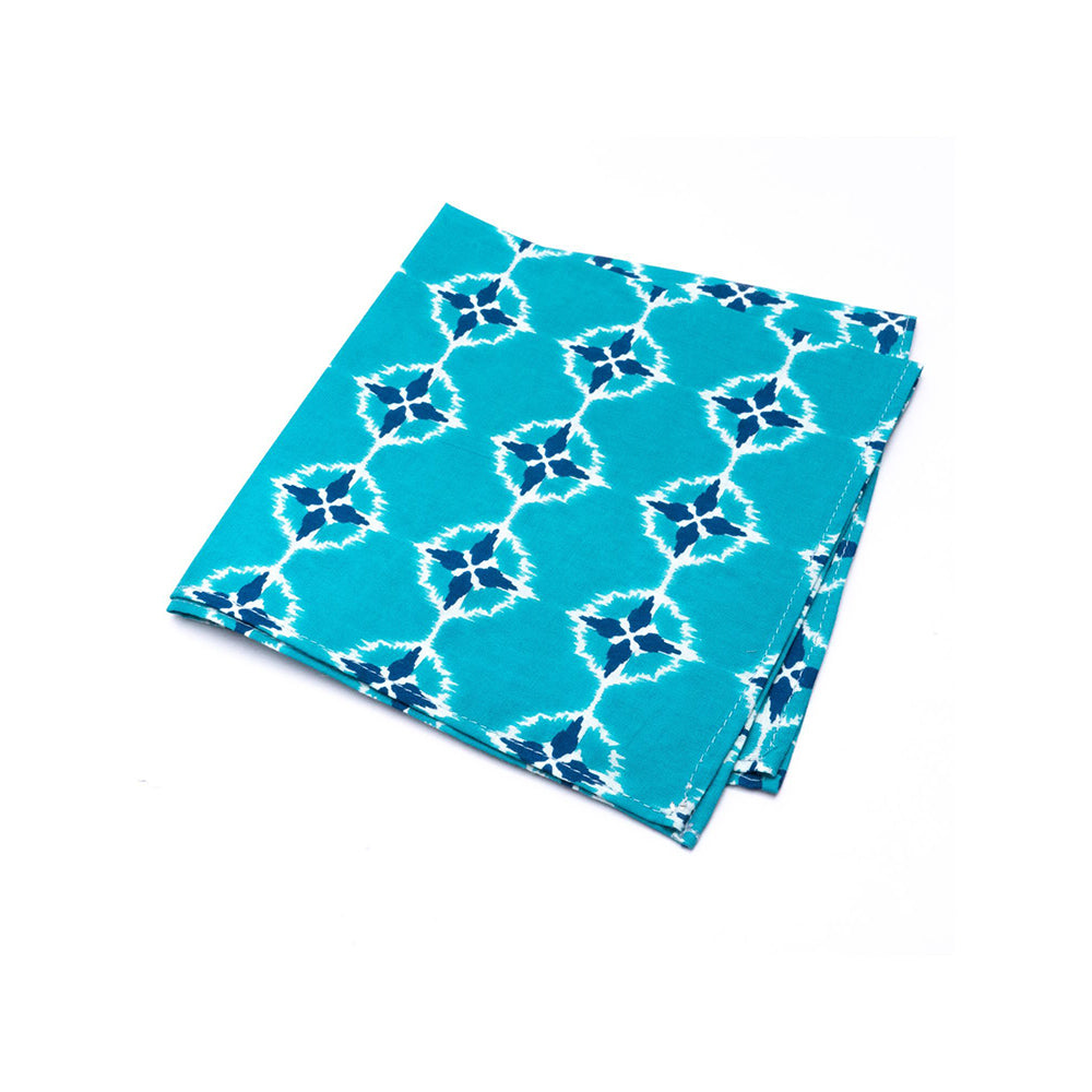 Bubber Blu Compass Pocket Square