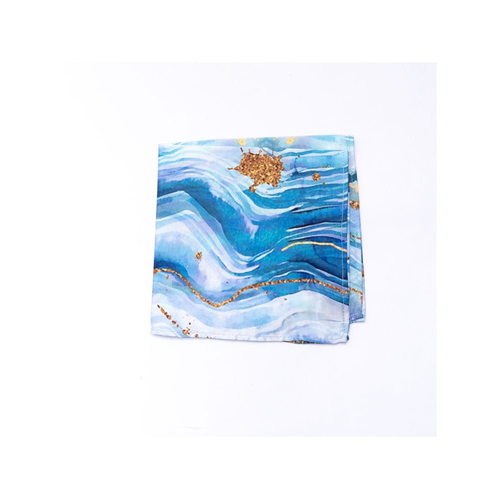 Bubber Blu Ocean Pocket Square