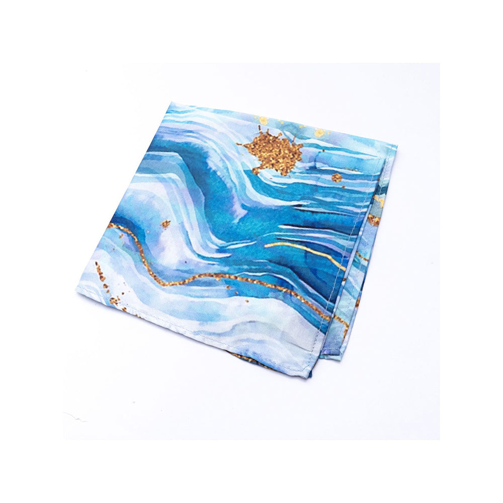 Bubber Blu Ocean Pocket Square