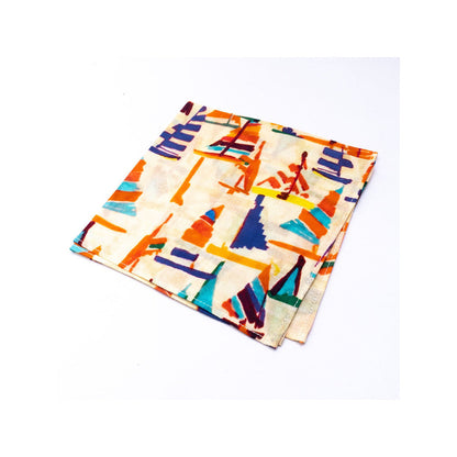 Bubber Blu Sailboat Pocket Square