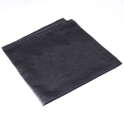 Bubber Blu Black Pocket Square