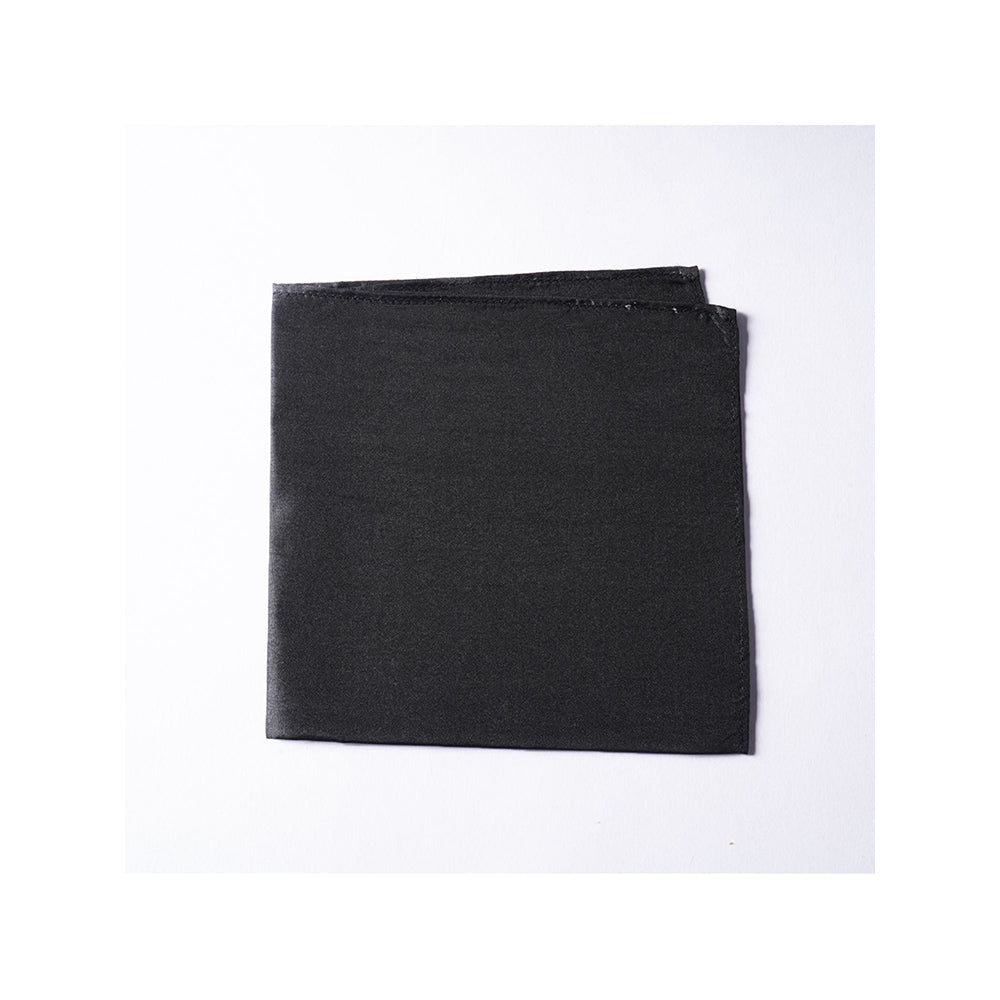 Bubber Blu Black Pocket Square