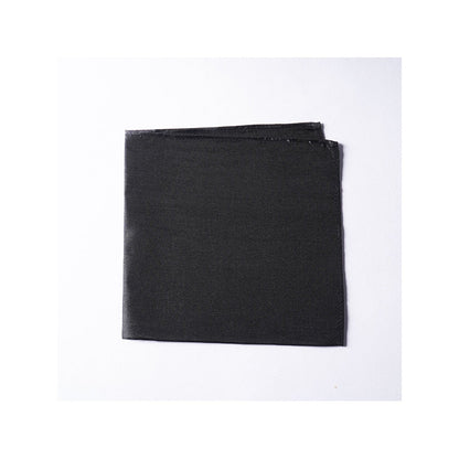 Bubber Blu Black Pocket Square