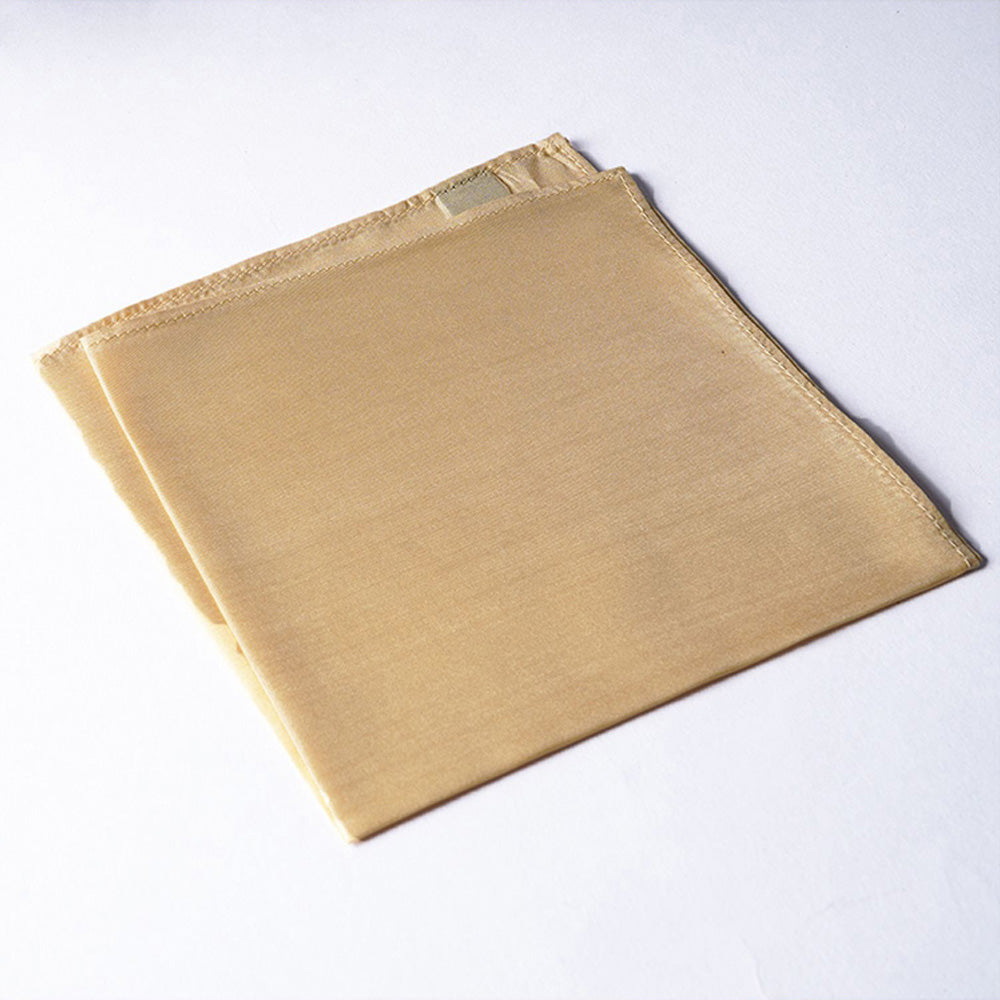 Bubber Blu Beige Pocket Square