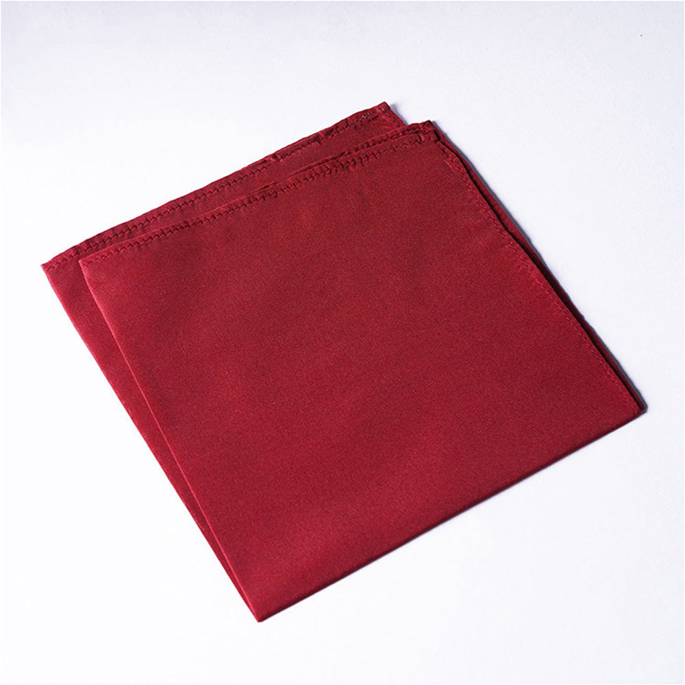 Bubber Blu Maroon Pocket Square