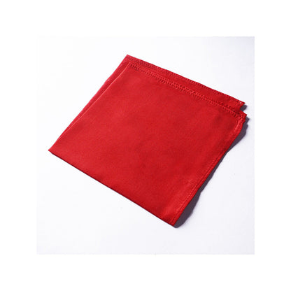 Bubber Blu Red Pocket Square