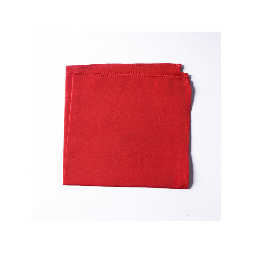 Bubber Blu Red Pocket Square