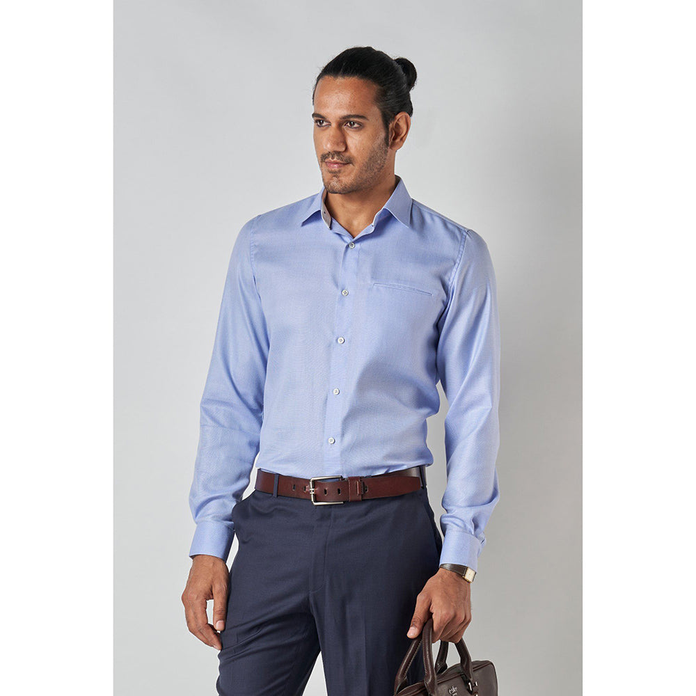 Bubber Blu Brando Powder Light Blue Classic Shirt