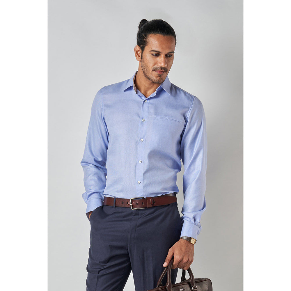 Bubber Blu Brando Powder Light Blue Classic Shirt