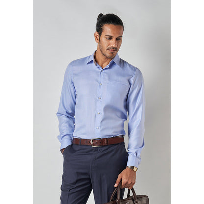 Bubber Blu Brando Powder Light Blue Classic Shirt