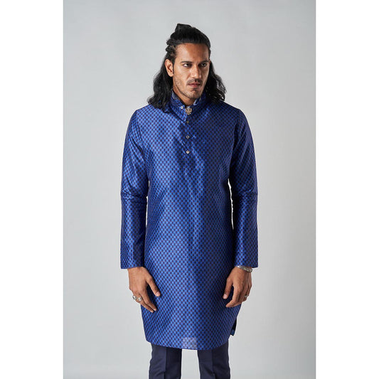 Bubber Blu Hudson Orbit Navy Blue Kurta