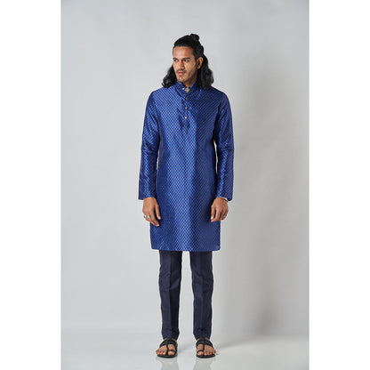 Bubber Blu Hudson Orbit Navy Blue Kurta