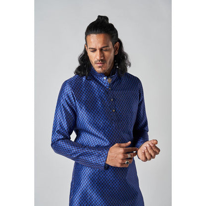 Bubber Blu Hudson Orbit Navy Blue Kurta