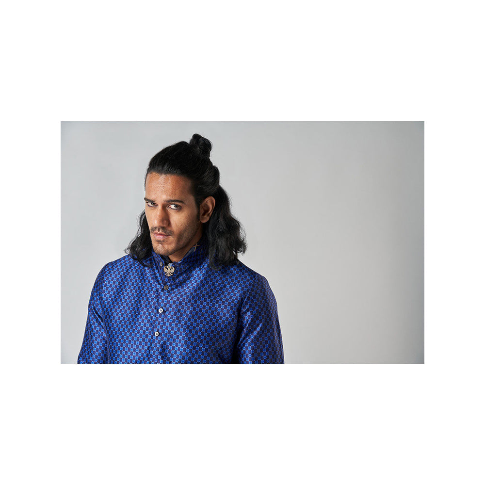 Bubber Blu Hudson Orbit Navy Blue Kurta