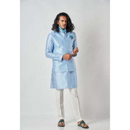 Bubber Blu Bastian Sky Compass Rose Light Blue Kurta