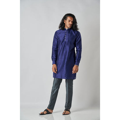 Bubber Blu Davey Indigo Helm Navy Blue Kurta