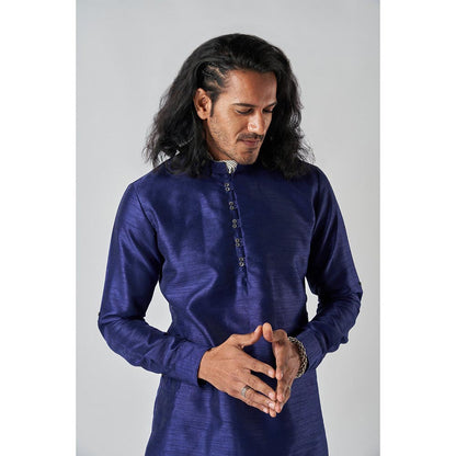 Bubber Blu Davey Indigo Helm Navy Blue Kurta