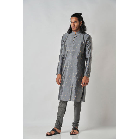 Bubber Blu Vasco Clover Grey Kurta