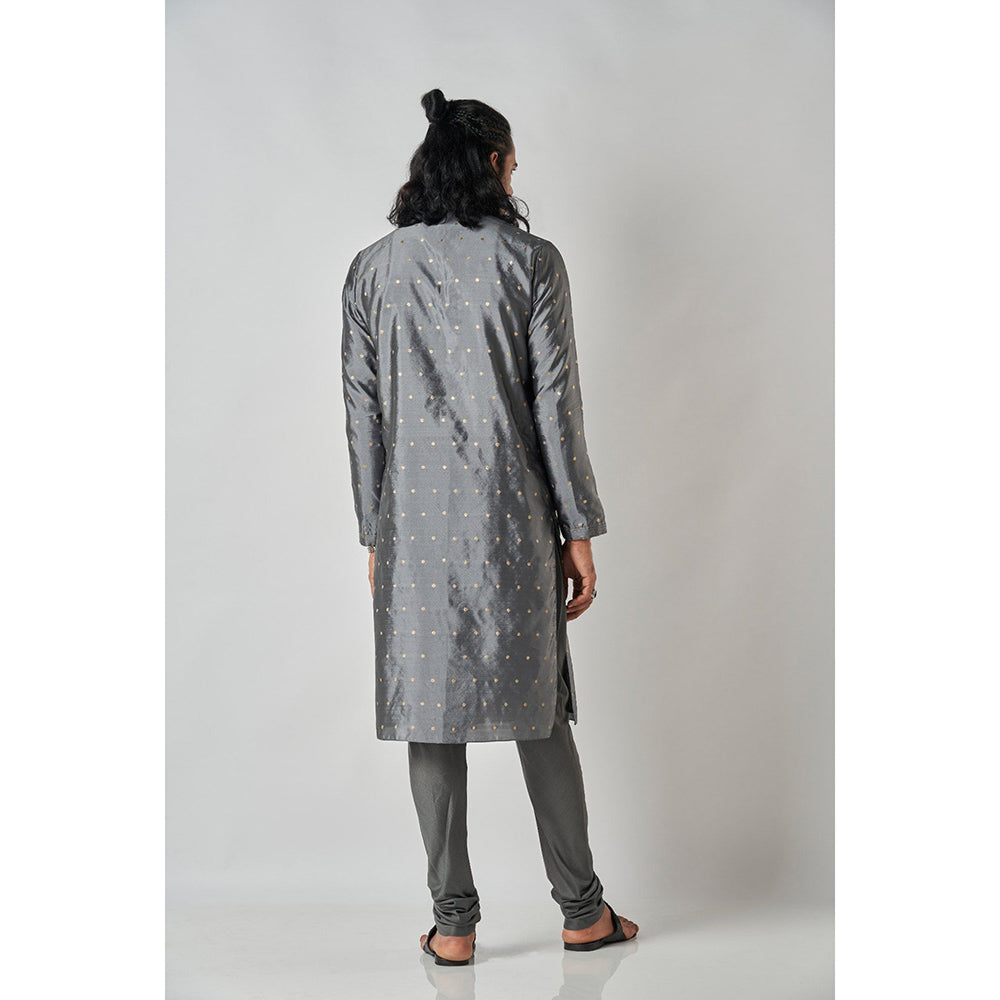 Bubber Blu Vasco Clover Grey Kurta