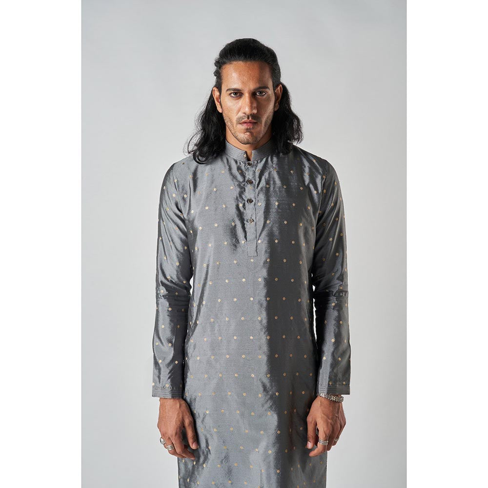 Bubber Blu Vasco Clover Grey Kurta