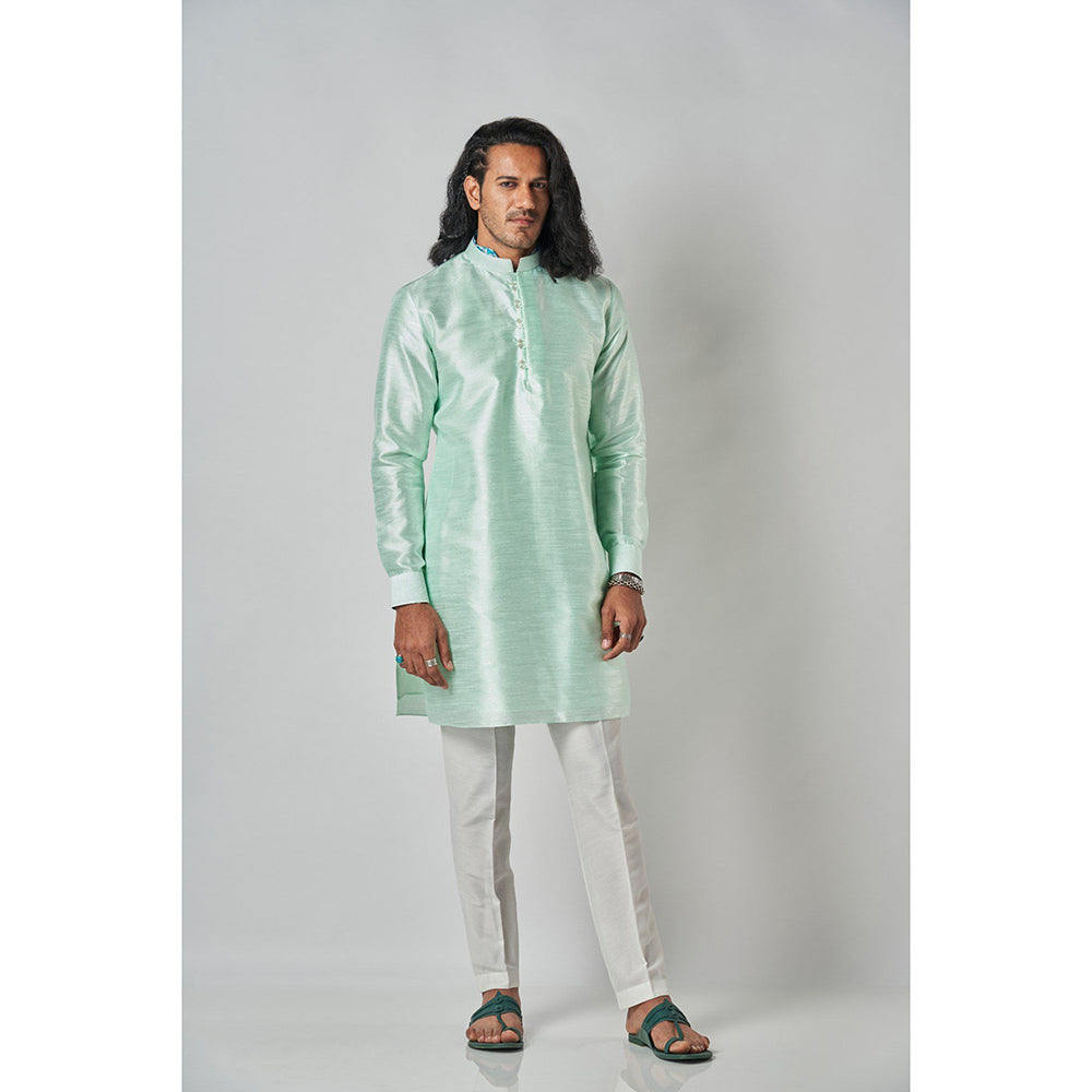 Bubber Blu Quint Light Mint Green Kurta