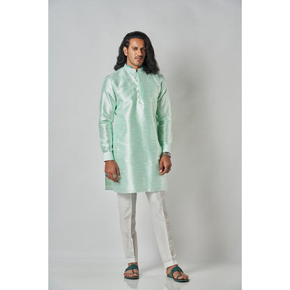 Bubber Blu Quint Light Mint Green Kurta