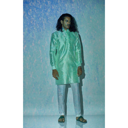 Bubber Blu Quint Light Mint Green Kurta