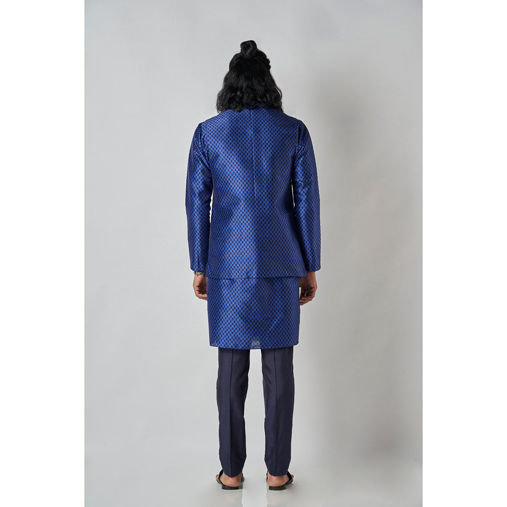 Bubber Blu Braiden Bandhi Orbit Navy Blue Nehru Jacket