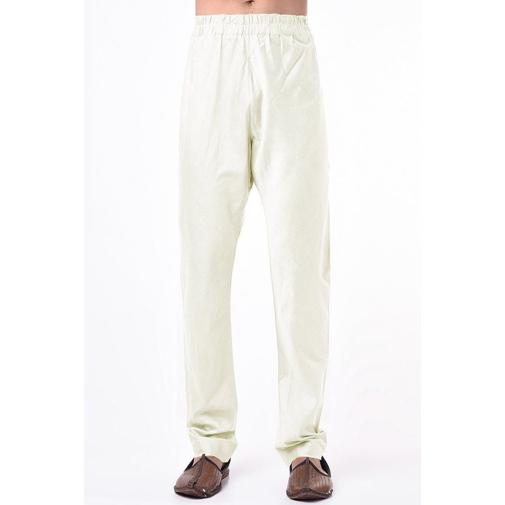 Bubber Blu Celtic Off White Straight Pant