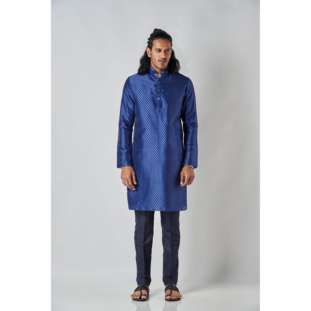 Bubber Blu Hudson Navy Orbit Kurta