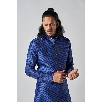 Bubber Blu Hudson Navy Orbit Kurta