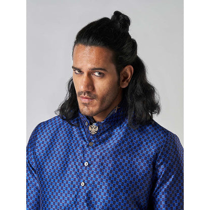 Bubber Blu Hudson Navy Orbit Kurta