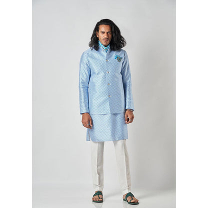Bubber Blu Bastian Sky Compass Rose Kurta