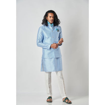 Bubber Blu Bastian Sky Compass Rose Kurta