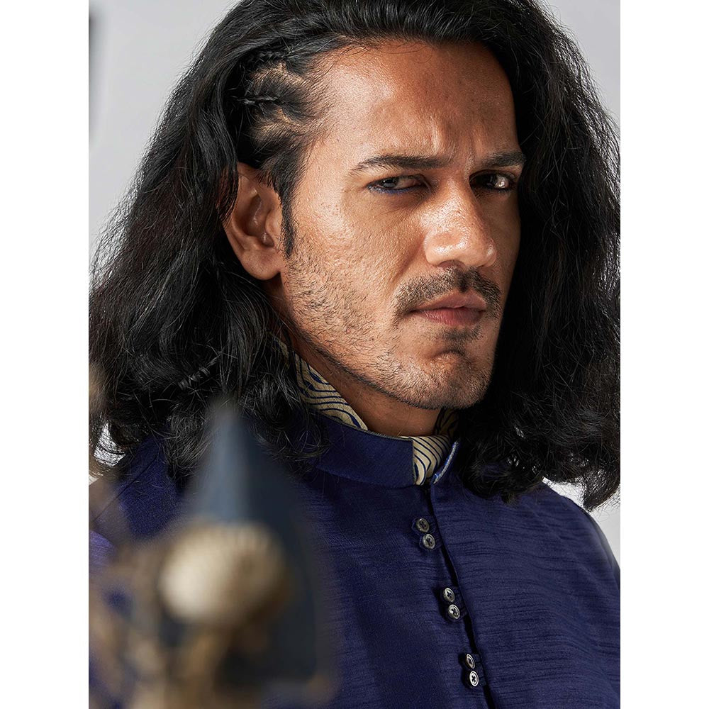 Bubber Blu Davey Indigo Helm Kurta