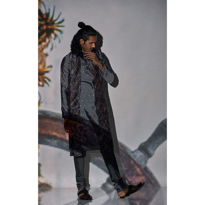 Bubber Blu Vasco Grey Clover Kurta