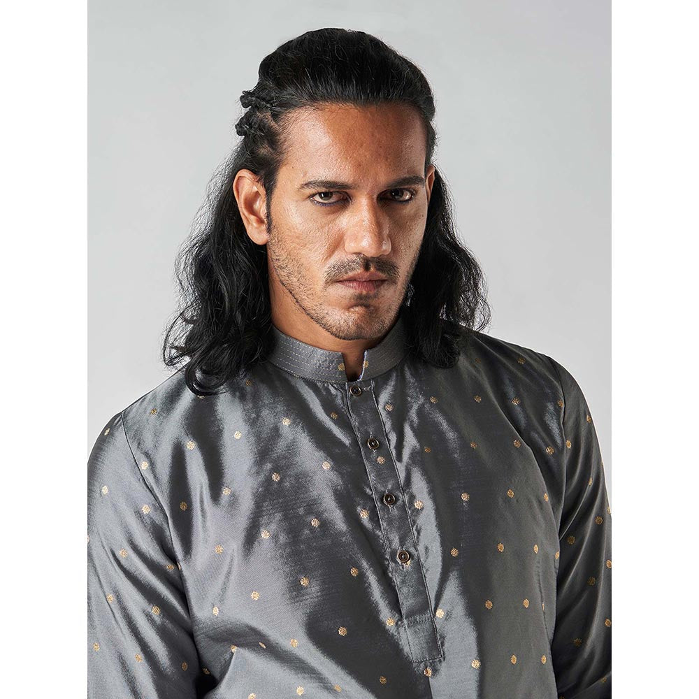 Bubber Blu Vasco Grey Clover Kurta