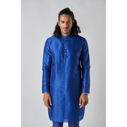 Bubber Blu Benson Prussian Blue Kurta