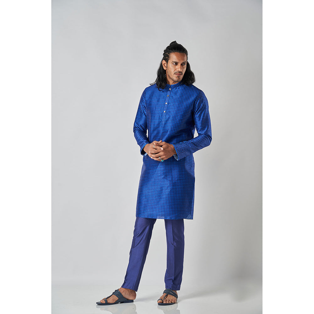Bubber Blu Benson Prussian Blue Kurta