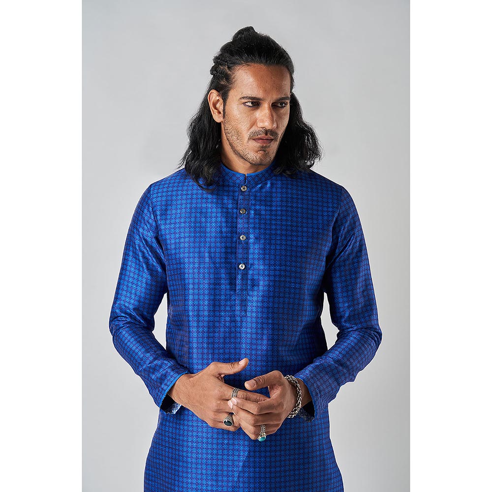Bubber Blu Benson Prussian Blue Kurta