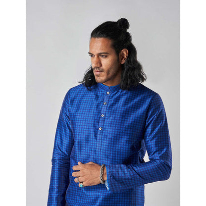 Bubber Blu Benson Prussian Blue Kurta