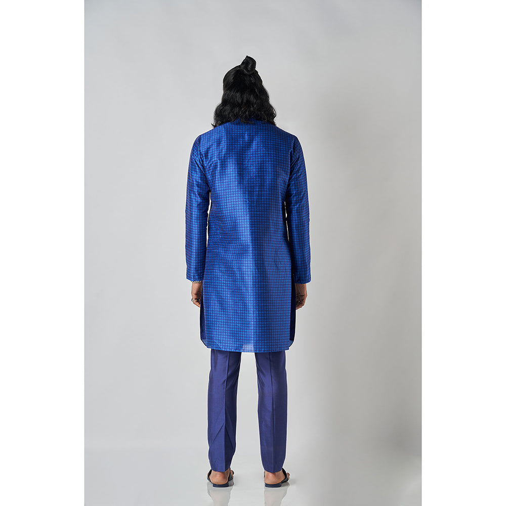 Bubber Blu Benson Prussian Blue Kurta