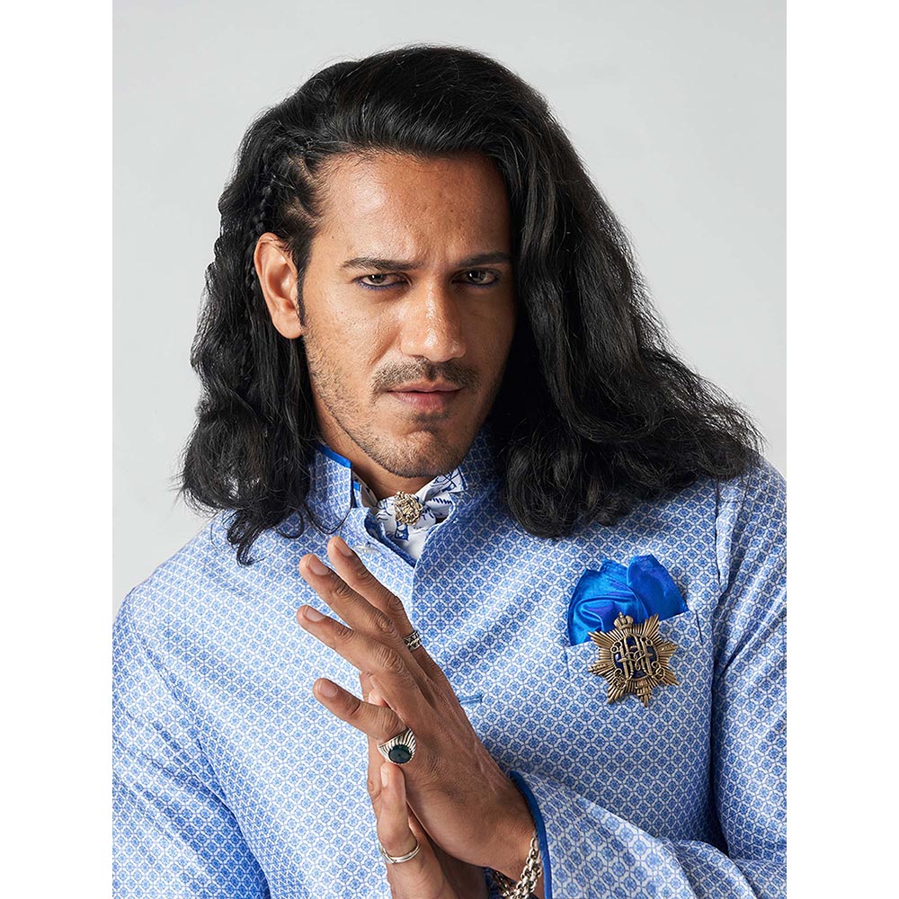 Bubber Blu Blumen Blue Cardinal Bandhi