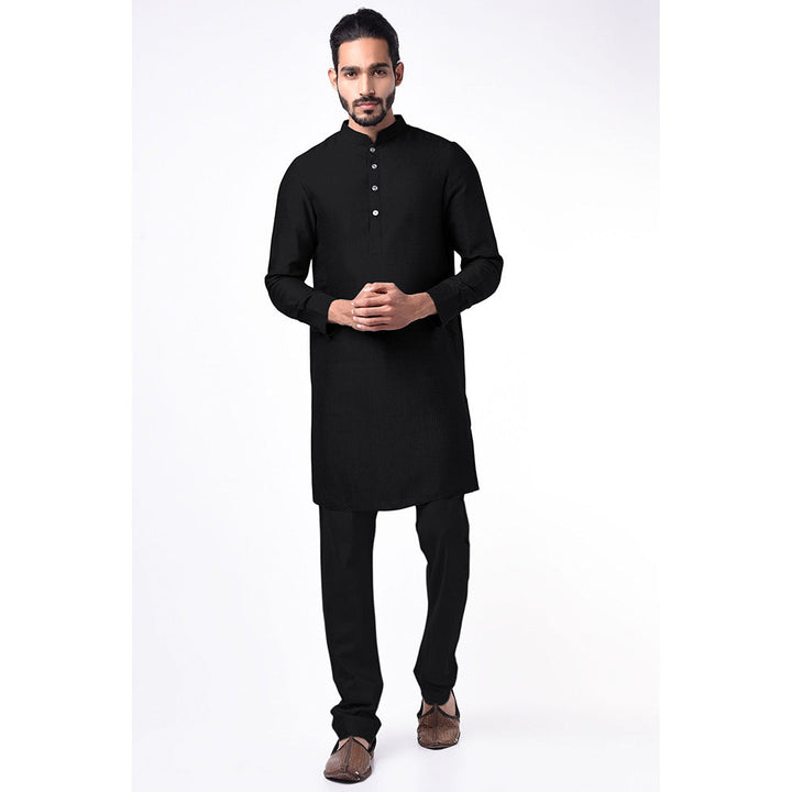 Bubber Couture Black Tanay Kurta (Set of 2)