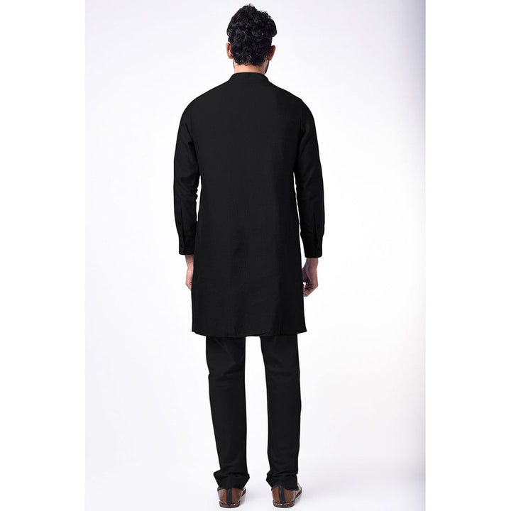 Bubber Couture Black Tanay Kurta (Set of 2)