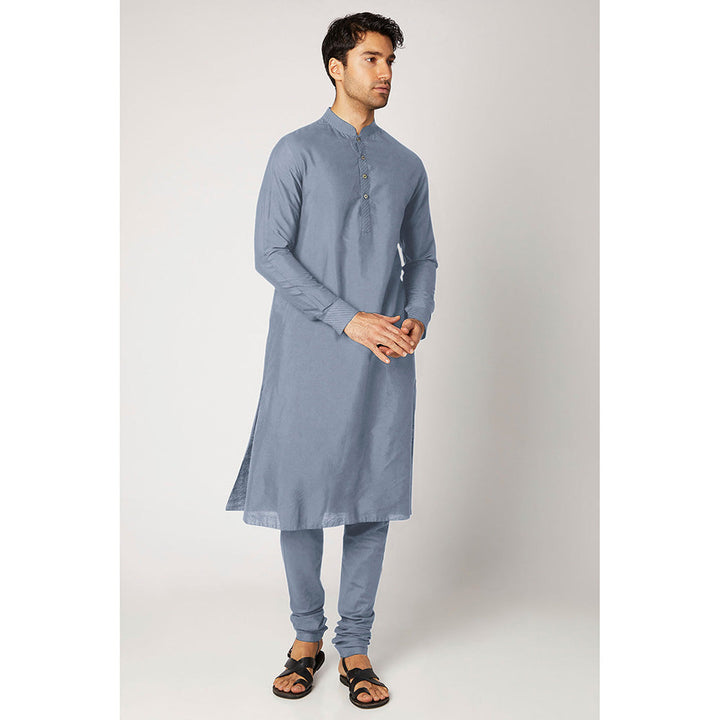 Bubber Couture Blue Arhan Kurta (Set of 2)